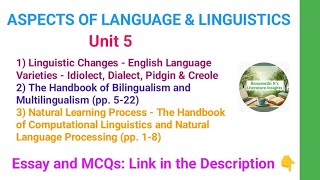 Bilingualism & Multilingualism, Handbook of Computational Linguistics & Natural Language Processing