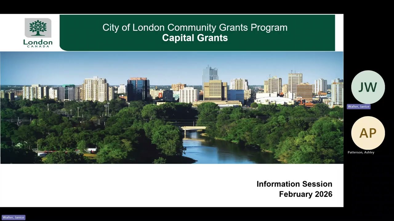 City of London Community Grants Program: Capital Grants info session (2026)