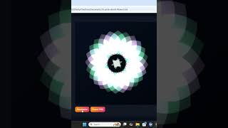 Vibrant 16-Petal Geometric Flower Animation in HTML5 Canvas🌺🎨  #coding #codingshorts #shorts #html5