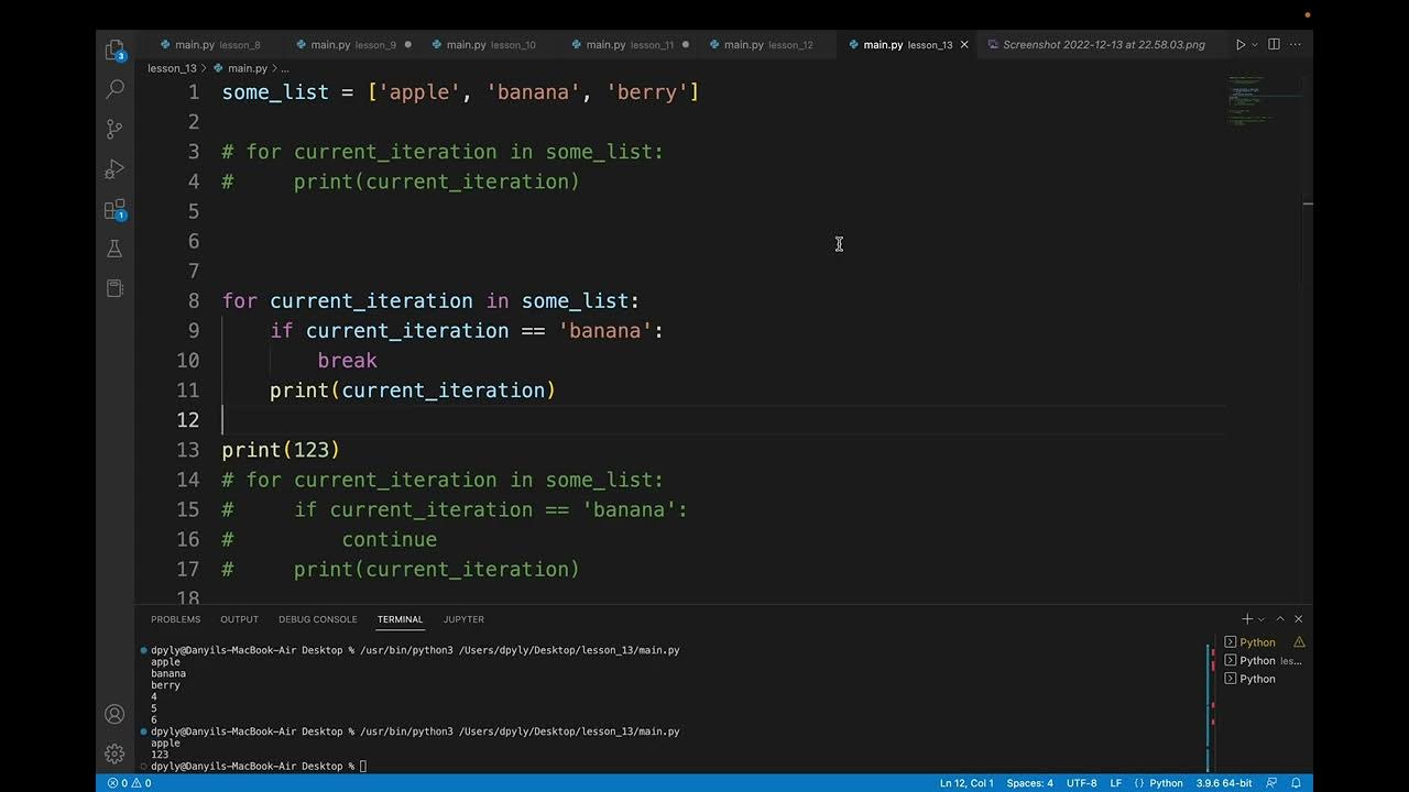 For Loop Python. Цикли в Python. Lesson 13 - YouTube