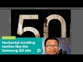 Horizontal scrolling section like the Samsung S21 site — Tutorial (2021)