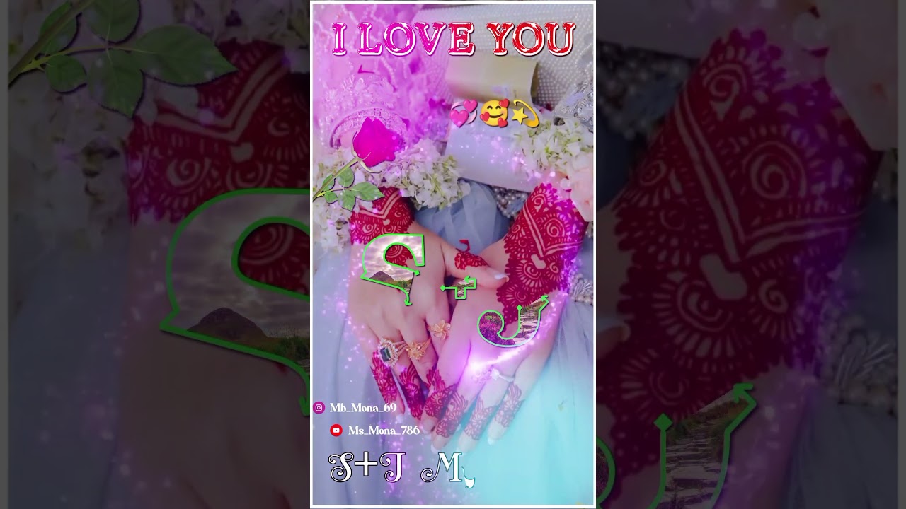 S Love J Letter Name Status 🥰|| Name art Video ✍️|| WhatsApp Status 📸|| 2024