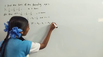 Progressions / 6.3 sum no.1(v)