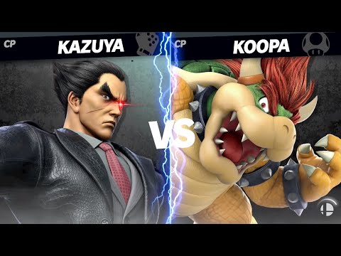 【スマブラSP】CPUカズヤ最強説　検証　VSクッパ編