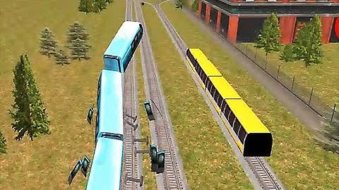 Ultimate Train Driving Simulator 2020 - Career Mode - Level 5 Fail Crash Too Late To Stop