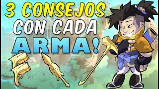 3 CONSEJOS CON CADA ARMA DE BRAWLHALLA!