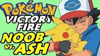 Pokémon Victory Fire (Detonado - Parte 43) - NOOBA vs. ASH