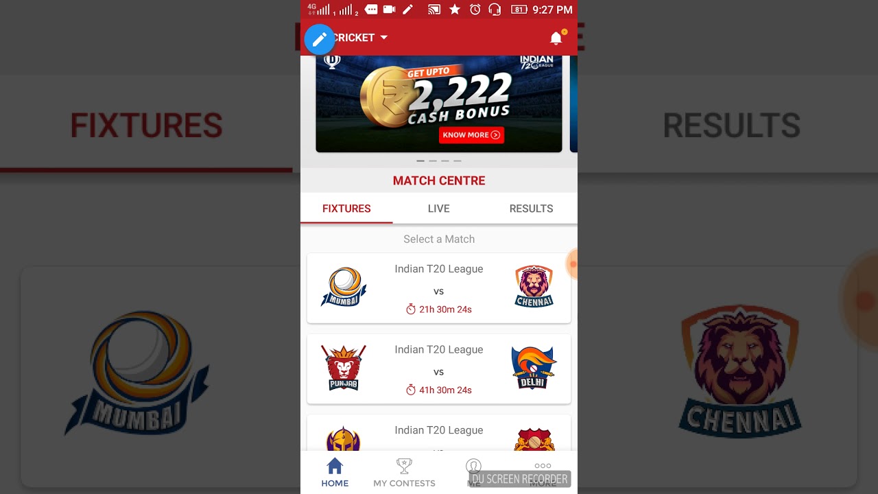 Mumbai vs chennai IPL 2018 Dream 11Teams
