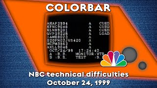 NBC technical difficulties - 10-24-1999