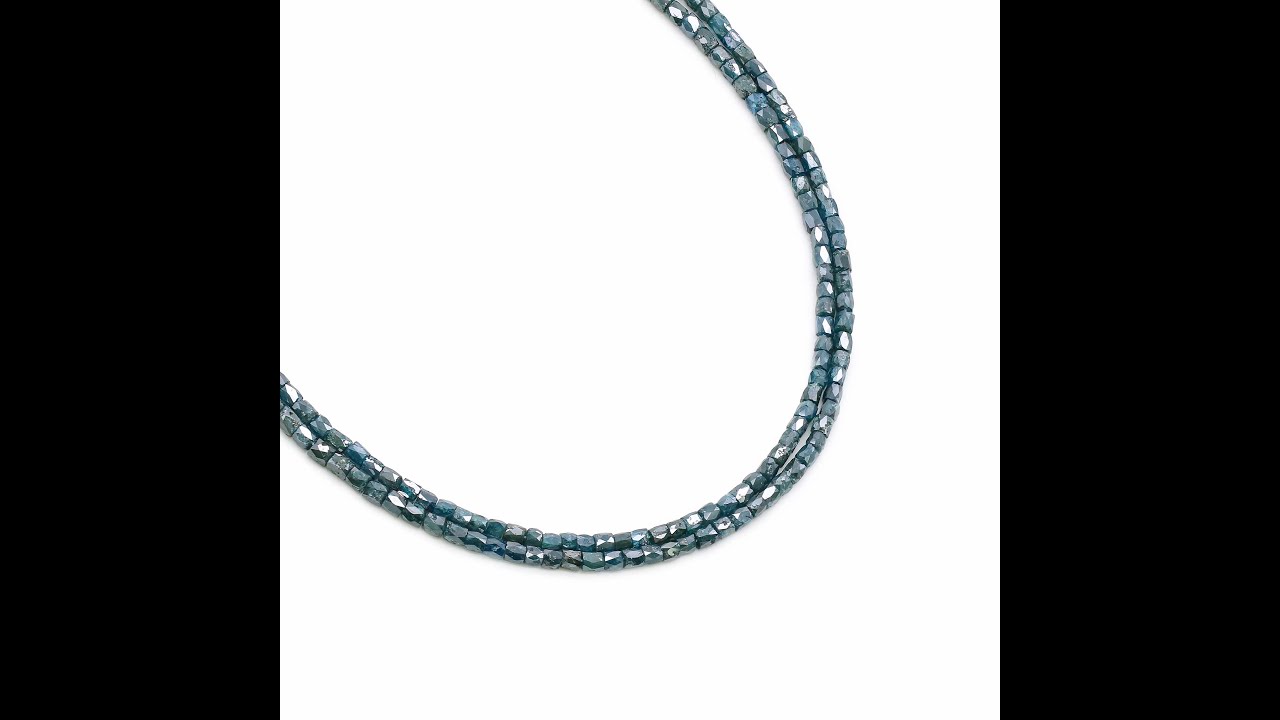 Blue Diamond Pipe Faceted Beads by Earth Stone Inc - YouTube
