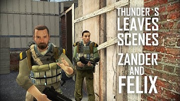 Thunder`s Leaves Scenes. Zander and Felix