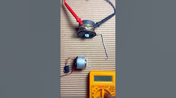 How to generate electricity from speaker • Dc Motor