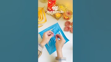 🪔✨ 2-Minute Easy Paper Wall Hanging | Diwali DIY Decoration 🌈 | Simple Festive Craft Idea