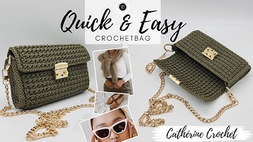 Crochet Bag - Quick and Easy Design (step-by-step & Beginner friendly)