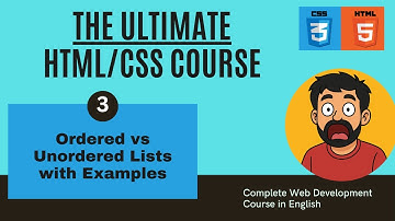 HTML Lists Explained – Ordered vs Unordered Lists with Examples