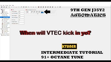 KTUNER FOR V6 AUTOMATICS - 9TH GEN INTERMEDIATE TUTORIAL WITH 91+ OCTANE TUNE - DBW VTEC & SHIFTING!