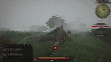 Path of Titans 1v1 Duck vs Spino self defense both Juvenile