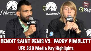 UFC 329: Benoit Saint Denis & Paddy Pimblett Media Day Highlights
