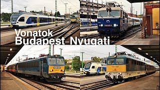 Vonatok Budapest-Nyugati pályaudvaron