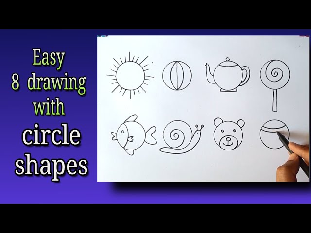 Draw Fish with using a circle shape | Kids canvas painting, Drawn fish,  Kids artwork