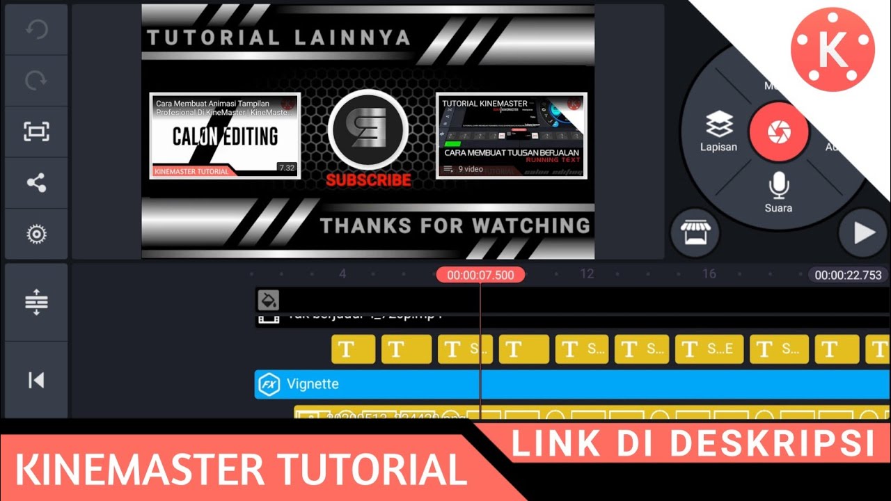 Cara Membuat Outro Menggunakan Smartphone | KineMaster Tutorial
