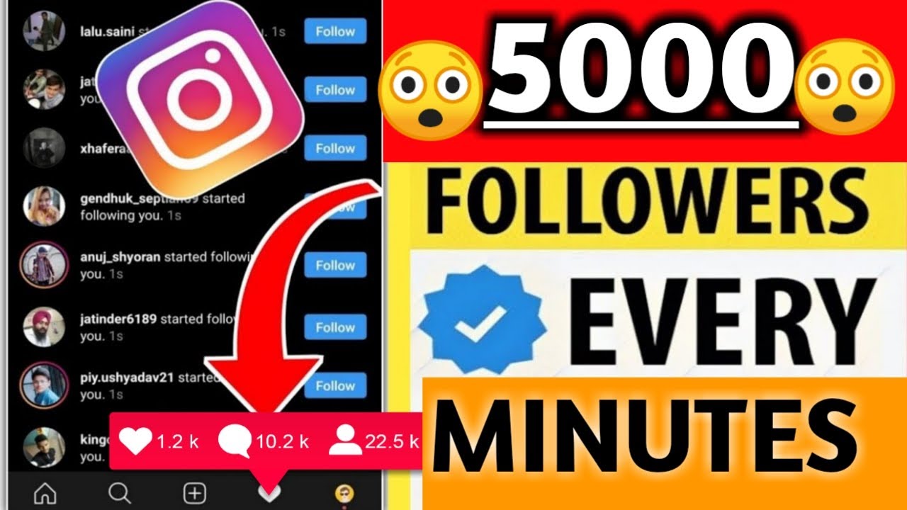 How To Get 500 Followers Everyday on InstagramGet Real Followers on ...