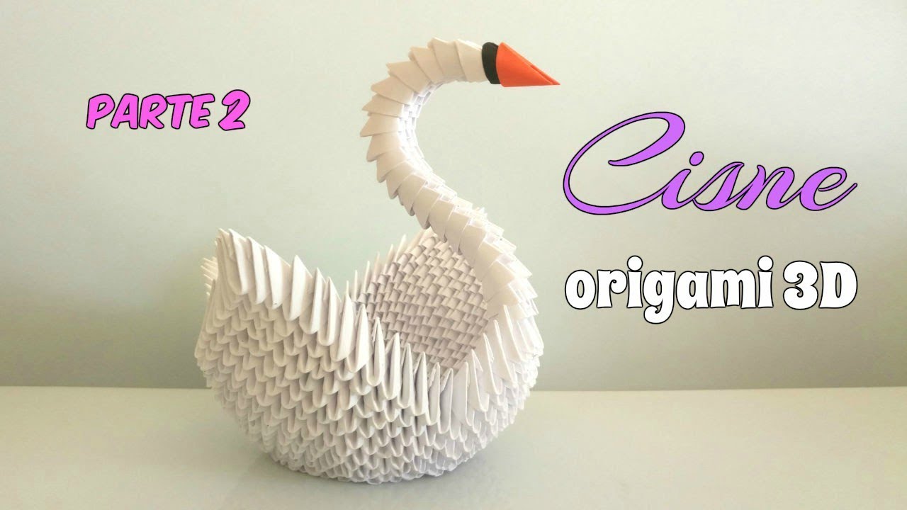 CISNE ORIGAMI 3D/SEGUNDA PARTE/paso a paso. YouTube