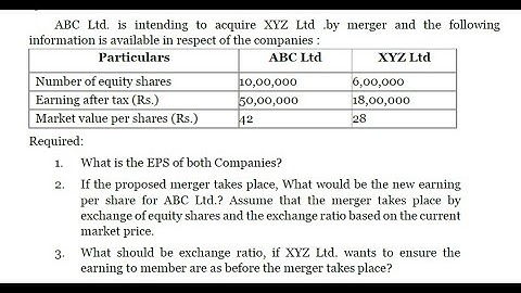 JCE_MBA_M, A & CR - Exchange Ratio - Lec 1
