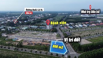 Bán Lô Góc 800m2 Có 3 Mặt Tiền Đường Trong Becamex Chơn Thành | Đất Becamex Chơn Thành