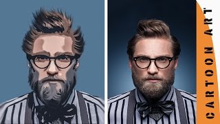 cartoon effect with filter and smudge | photoshop tutorial cs6/cc screenshot 1