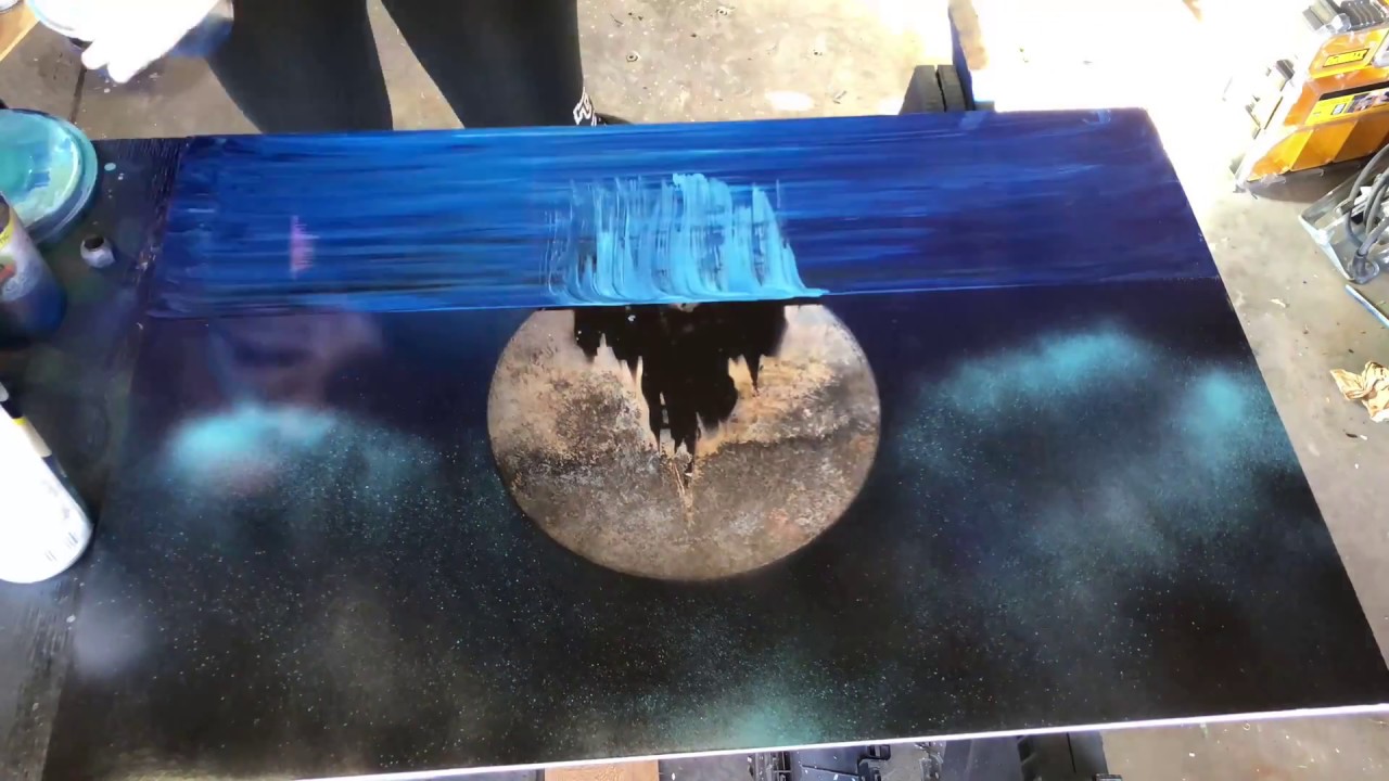 DISNEY SPRAY PAINT ART YouTube