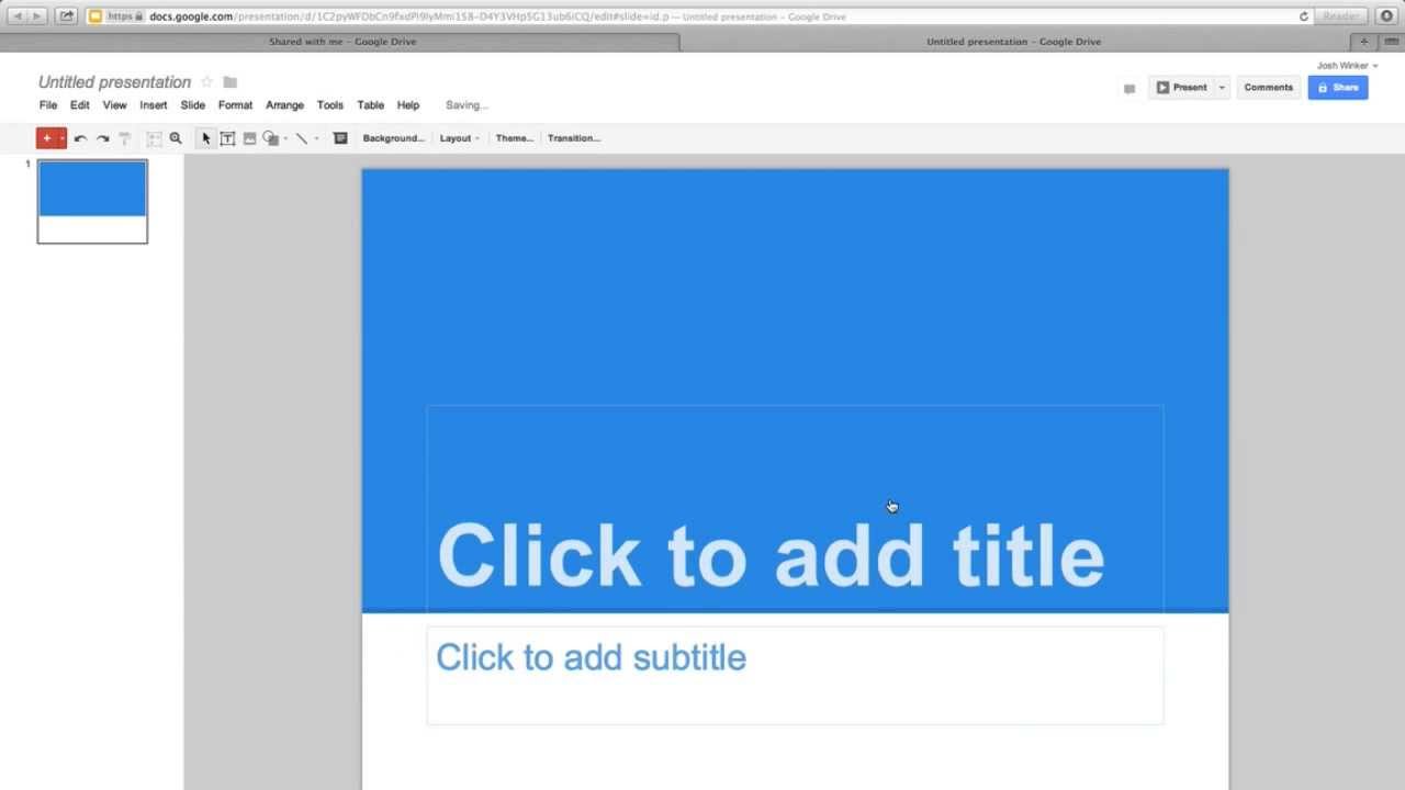 google drive presentation tool