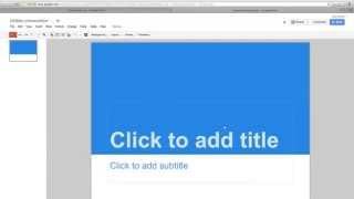 How to Create Powerpoint Presentation in Google Drive