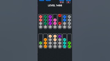 Ball Sort Puzzle nível 1466 #games #androidgameszone #level #puzzle #pop #gaming #colors #automobile