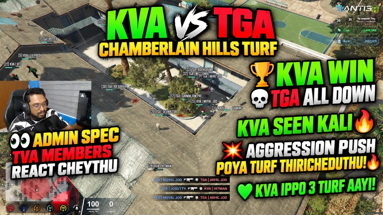 🔥 KVA VS TGA 😱 KVA WIN! TGA ALL DOWN 💀 | CHAMBERLAIN HILLS TURF 🔥 | KVA IPPO 3 TURF AAYI! 💚