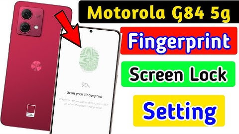 Motorola g84 5g Fingerprint screen lock setting | How to set display fingerprint lock in moto g84