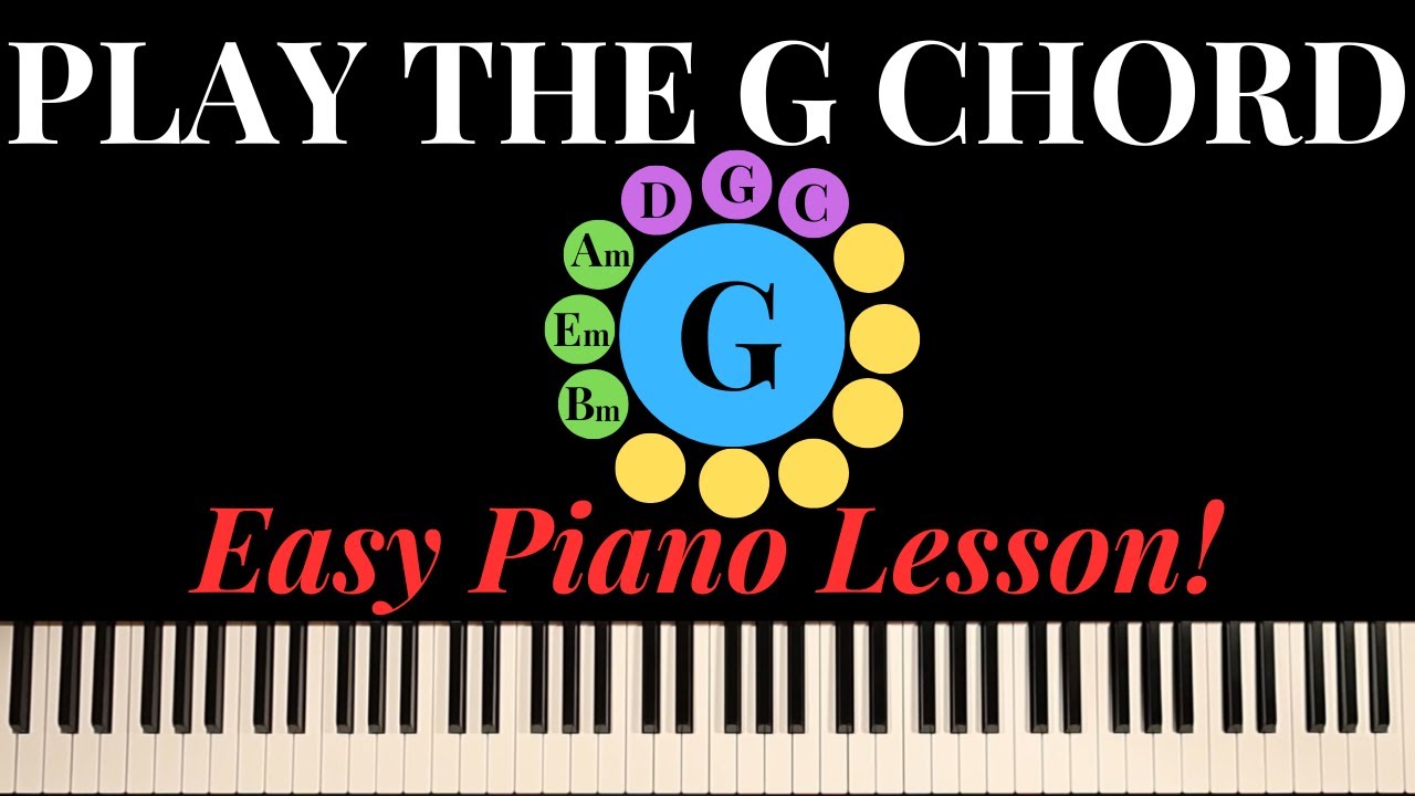PLAY THE G CHORD ON THE PIANO! - YouTube