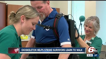 Exoskeleton helps stroke survivors learn how to walk again