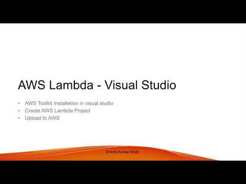 AWS Lambda Function in c# using Visual Studio