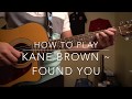 Found You // Kane Brown // Easy Guitar Lesson