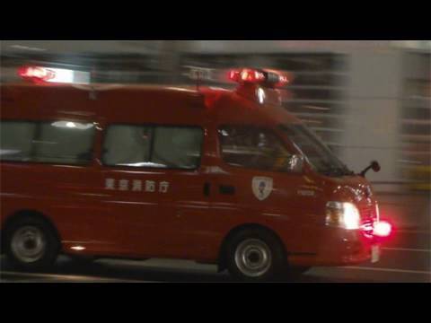 緊急走行消防隊！Emergency fire engine driving