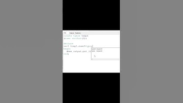 PL/SQL:  %type datatype #shorts
