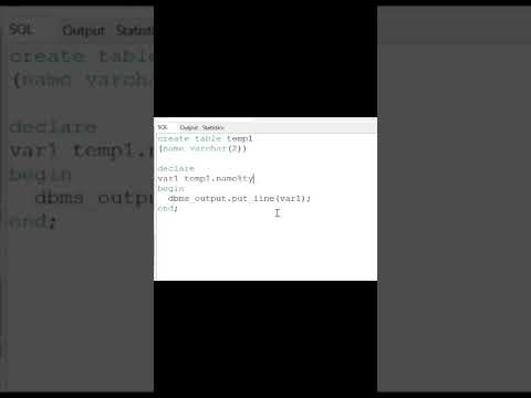 PL/SQL: %type datatype