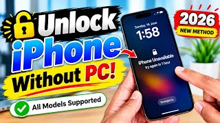 How to Fix iPhone Unavailable Without PC (2026) | Unlock iPhone Without Computer | New Method
