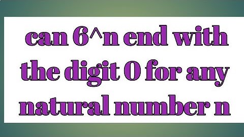 Real numbers 10th maths exercise 1.2 qno.3 can 6^n end with the digit 0 for any natural number n