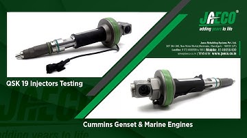 Cummins QSK , Bosch CRIN LE Injectors Testing , Repair , Jaeco Rebuilding Systems | +91 8146656490