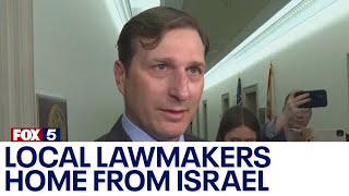 Local lawmakers return home from Israel