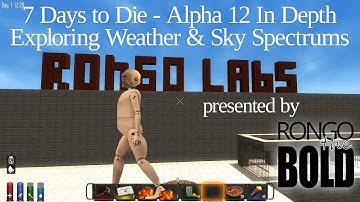 Alpha 12 In-Depth | Weather and sky spectrums | 7 days to die