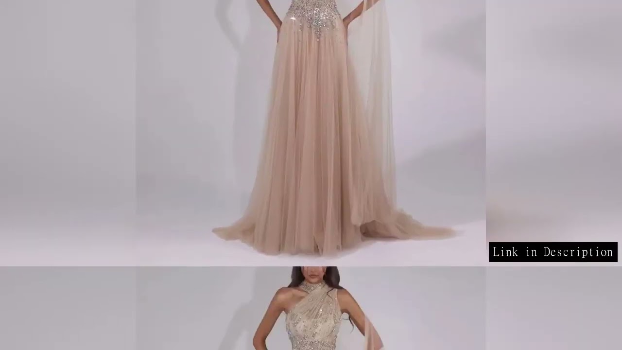 Customized Modest Crystal Flowy Evening Dresses for Women One Shoulder A Line Formal Gown with Shawl