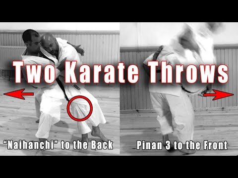 Two Karate Throws: Pinan to the Front / "Naihanchi" to the Back